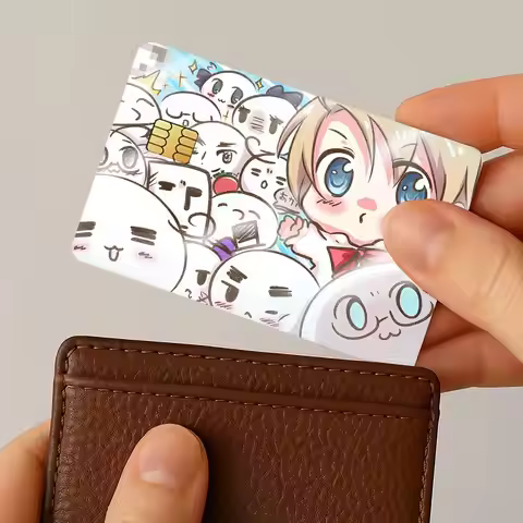 Cartoon Hetalia Axis Credit Card Public Transportation Cards Protective Sticker Waterproof Card Face