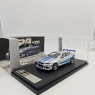 KOD 1:64 Nissan Skyline GTR R34 tốc độ & niềm đam mê sơn triển lãm công việc phiên bản giới hạn mô h