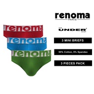 RENOMA 3pcs Men Mini Brief Cotton Elastane Underwear (REM8073)