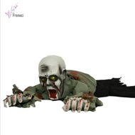 [freneci] Scary Halloween Bald Crawling Zombie Animated Haunted House Party Decor Prop