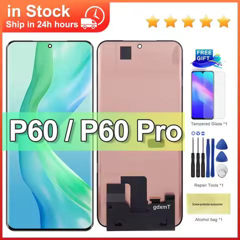 6.67'' AMOLED Display for Huawei P60 LCD LNA-AL00 Touch Screen Digitizer Assembly Repair Parts For h