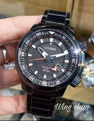 CITIZEN 星辰 Eco-Drive 光動能 BJ7086-57E WR 200M GMT 日本製造 Made in Japan