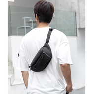 Trendy Men Nylon Crossbody Sling Push Bag Male Sling Bag
