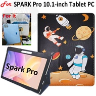 For Tab SPARK Pro 10.1" inches Lighter Thinner PU Leather Case Magnetic Flip Stand Cover For MXS Samsung Tablet SPARK 8+ Plus Android 12 10.1-inch TECNO SPARK 10 tablet 2023 5G