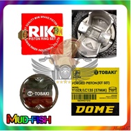 TOBAKI DOME FORGED PISTON KIT FOR YAMAHA Y15ZR, LC135 Standard (57MM)