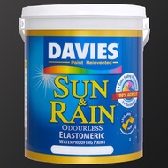 1 LITER DAVIES SUN AND RAIN Odorless Elastomeric Paint for Concrete/Masonry