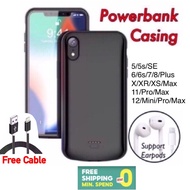 [READY STOCK] Powercase Powerbank Power Bank Case Battery Casing 5/5s/se/6/6s/7/8/Plus/X/XR/XS/MAX/11/12/Mini/Pro