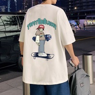 T Shirt Loose Fatty Heavy 2025 Large Size new23 Short Sleeve 80-300 Pullover Summer Pure Cotton Catt