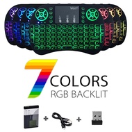 7 LED Keyboard Backlit Wireless Mini Touchpad Remote Bluetooth Dongle Android TV BOX PC Tablet Gamin