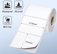 Phomemo 100x150mm Thermal Label Stickers Roll A6 Size Shipping Labels For PM-241BT/D520/246S Waybill