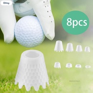 Diisy 8pcs Plastic White Golf Tees 8 Different Sizes Golf Simulator Tees Applied In Homes Yards Back