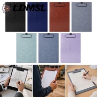 LDMSL 1Pc A4 Clipboard, Hard with Pen Slot Writing Board, Durable PU Leather Paper Clip Board Confer