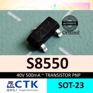 TKS8550 40V 500mA ~ S8550 2TY TRANSISTOR PNP SOT-23 CTK Electronic