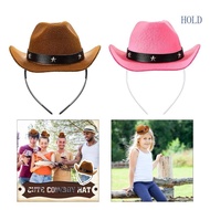 ACE Cowboy Hat Headband Party Hairhoop Fashion Cowgirl Hat Headpiece Cosplay Costume Hairband for Ad
