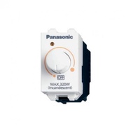 Panasonicสวิตช์หรี่ไฟ PANASONIC WEG57813 300 วัตต์ สีขาว  Dimmer Switch สวิทช์หรี่ 300W รุ่น WEG57813  1 ตัว
