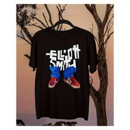 Mens Black Elliott Smith Graphic TShirt Regular Size Casual Streetwear TShirt, Shoes Logo Design, Sh
