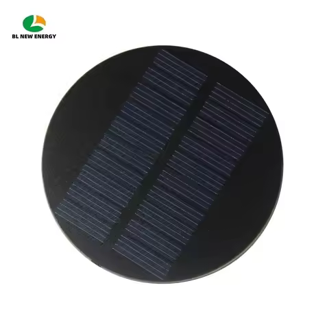 10Pcs Round Solar Panel 70MM 0.35W 5V Mini Circular Solar Panel Polycrystalline Epoxy Solar Module D
