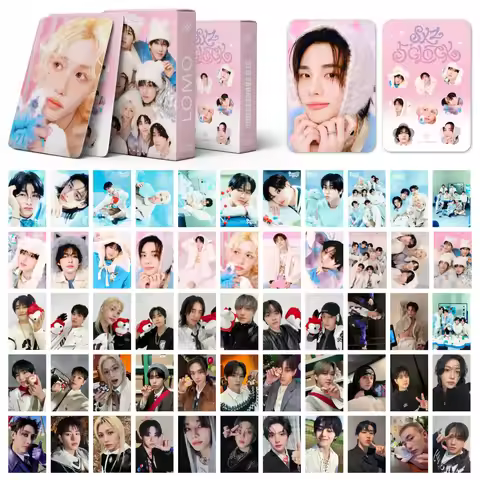 55pcs/set Kpop Photo album SKZ'S Clock Lee Know Hyunjin Changbin Lomo Cards Photocards Fans Collceti