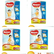 (Free 8 Pieces In Bag) Huggies Diaper Pants Full size M74+8 / Ll68+8 / XL62+8 / XXL56 +8 Pieces