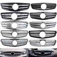 Front Grill Bumper For Mercedes Benz W204 ClassC C200 300 350 2008 2009 2010 2011 2012 2013 2014 AMG Grill Diamond GT BL