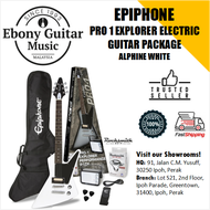 Epiphone PRO-1 Explorer Electric Guitar Package, Alpine White