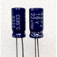 Elna RBP2 22uf 16v capacitor bipolar bp No Terminal