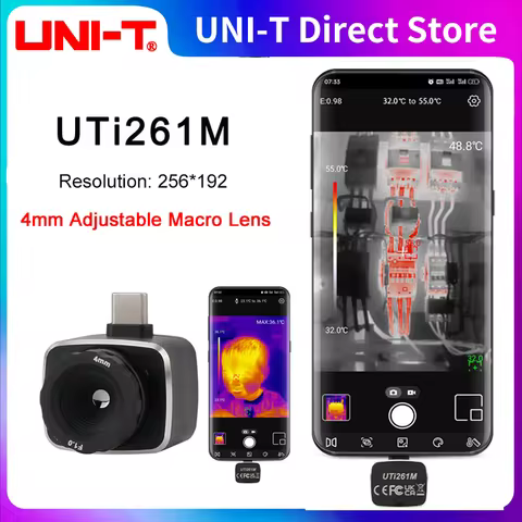 UNI-T UTi261M Thermal Camera 256x192 Infrared Heat Image Camera Thermal Imager for Android Phone (no