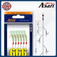 ASARI 666 Sabiki Apollo Rig / UV Glow Apollo / Apollo Fishing Hook