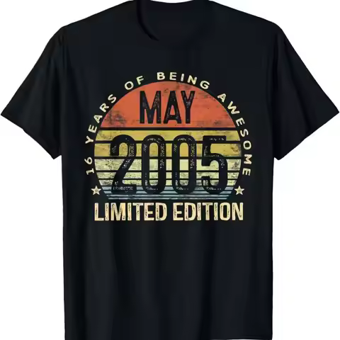 May 2005 Limited Edition 16Th Birthday 16 Year Old T Shirt