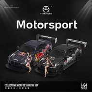 [訂購] 1∶64 車模 人偶+ BMW M4 紅牛/銀牛塗裝 合金汽車模型