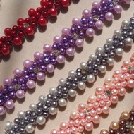 Costume rakai sequins/chain pearls