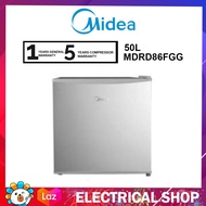 Midea 50L Mini Refrigerator MDRD86FGG Fridge Mini Bar Non Inverter Replace MS-50V / MS50V Peti sejuk