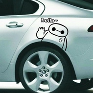 Baymax hello outline car sticker body sticker glass sticker decal sticker