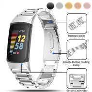 2021 New Stainless Steel Strap for Fitbit Charge6/5 Metal Replacement Band Wristband For Fitbit Char
