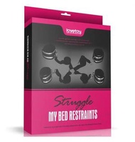 lovetoy - 黑銀色手銬腳銬組合 成人用品 情趣用品 性用品 SM用品