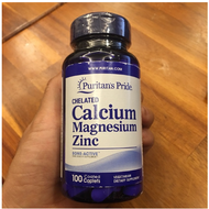 Viên uống giúp tăng chiều cao Chelated Calcium Magnesium Zinc 100v của puritan’s Pride