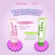 Bynads Bright Glow / ACNE Sleeping Mask 3IN1 Moisturizer Sleepingmask Wash off Mask With Niacinamide
