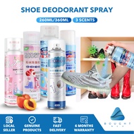Shoe Deodorant Spray 260ml / 360ml | Silver Ion Anti-smell & Antibacterial | Refreshing Peach Shoe F