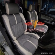 sarung jok kulit avanza xenia 2012-2014 airbag full set jok 3 baris bahan ferari