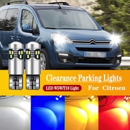 2PCS LED Parking Light T10 W5W Clearance Lamp CANbus For Citroen Berlingo C1 C2 C3 Picasso C5 C6 C8 