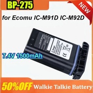 BP-275 for Ecomu IC-M91D IC-M92D 7.4V 1500mAh Walkie-talkie battery