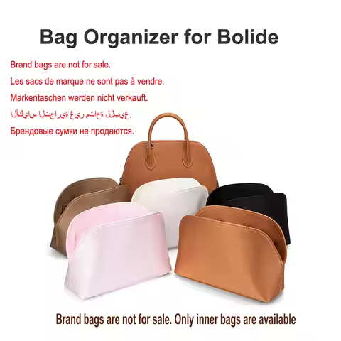 High Quality Acetate Silk Inner Bag Organizer for Hermes Bolide Bag Storage Insert Inner Bag Support