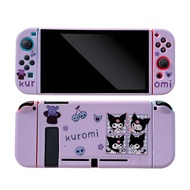 เคสสำหรับ Nintendo Switch/switch OLED Soft TPU Split Protective Case Cover Cartoon Kuromi Anti-Scratch Casing Nintendo Switch/switch OLED Case