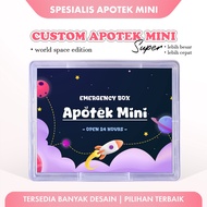 Custom Pharmacy Mini Super Box P3K Sticker Gift - World Space