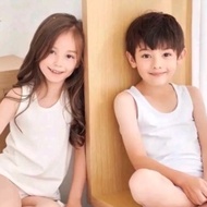 6pcs DM White SANDO for KIDS, 100% pure cotton Soft & breathable (0-18yr old)