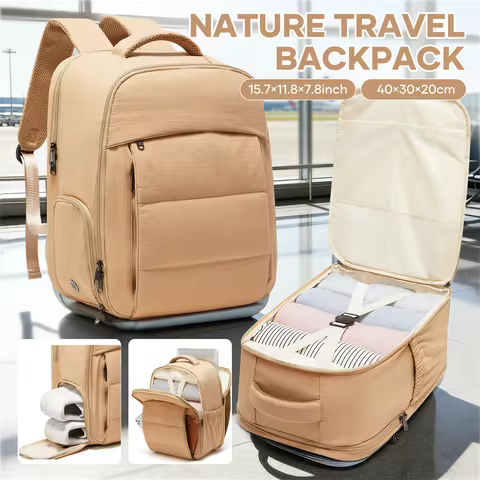 2026 New Backpack, Airplane Hand Luggage Ryanair 40x30x20 Carry-Ons Laptop Backpack Incase Backpack 