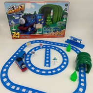 Toy Train Thomas With Tracks Cartoon With Charcoal 1set Contains 24 Parts.