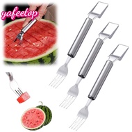 [TOP] Watermelon Cutter 2-in-1 Fruit Cutter Dual Head Watermelon Fork Slicer Cutter