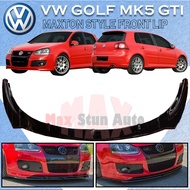 VOLKSWAGEN GOLF MK5 GTI MAXTON DESIGN FRONT LIP BUMPER SKIRT LIP GOLF MK5 GTI FRONT DIFFUSER LIP DEP