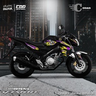 Aksesoris Stiker Variasi Yamaha Vixion New - Sticker Variasi Striping Vixion New Rayuan Janda (COD)